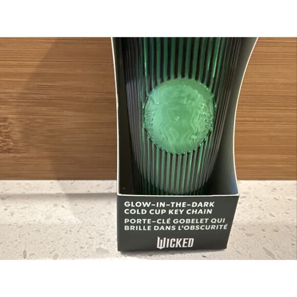 Starbucks Wicked Glow In The Dark Green Keychain Mini Ornament - Picture 5 of 7